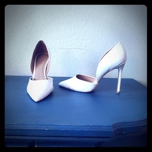 BRAND NEW White Patent Leather (faux) pumps 6